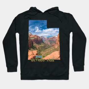 Utah State Outline (Zion National Park) Hoodie